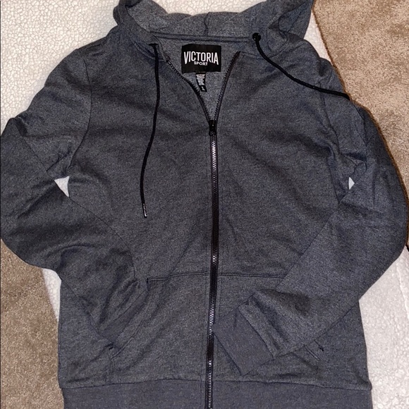 NWT! Victoria Sport Heather full zip Hoodie - Picture 2 of 5